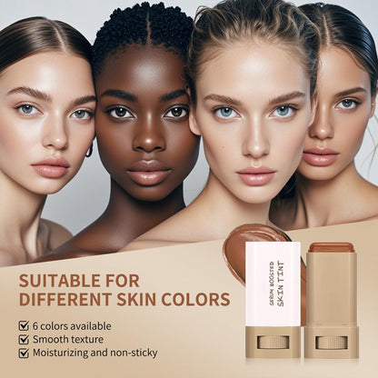 Skin Tint, Beauty Balm Serum Boosted Skin Tint, Foundation Stick＃6 | Skin Tint with SPF, Tinted Moisturizer, Concealer Stick, Full Coverage Foundation, Face Makeup, Foundation Makeup,Dewy Finish